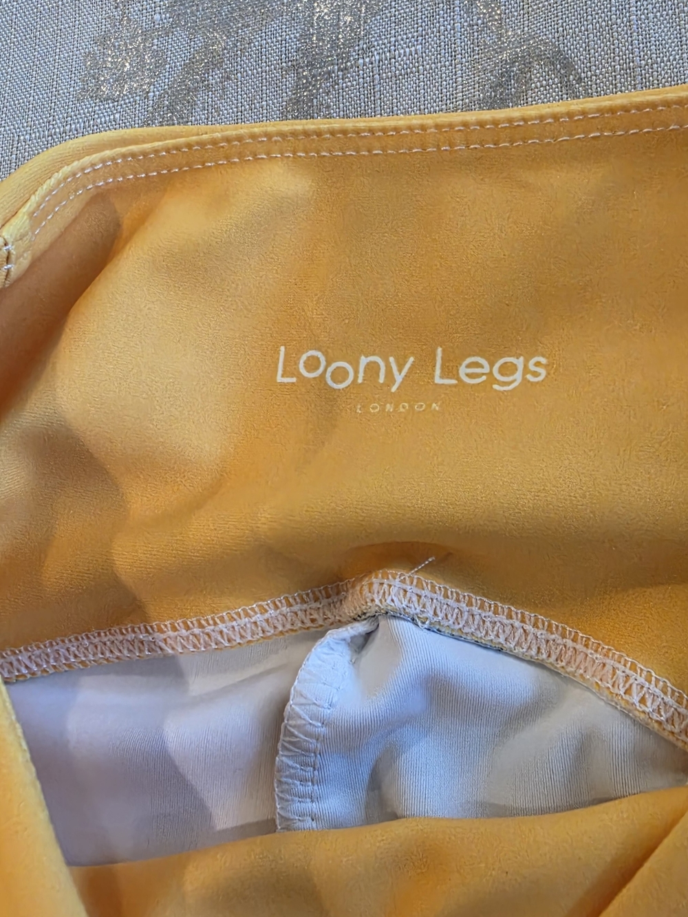Loony Legs Women's High-Rise Yellow Leggings